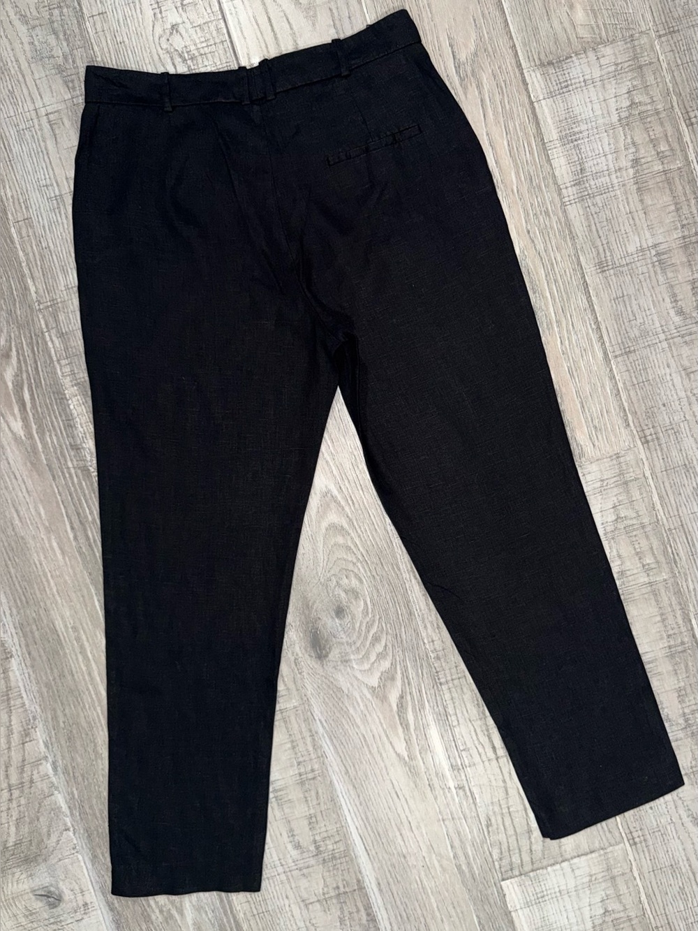 MANGO Linen Classic Black Dress Pants- Size 10